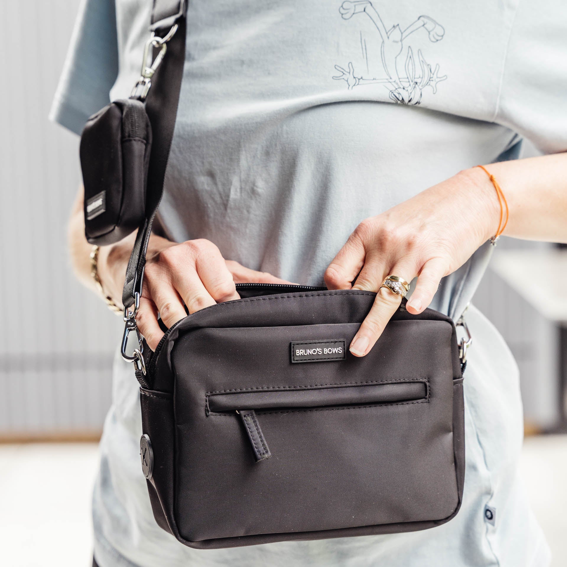 Black Dog Walking Bag - Image 2