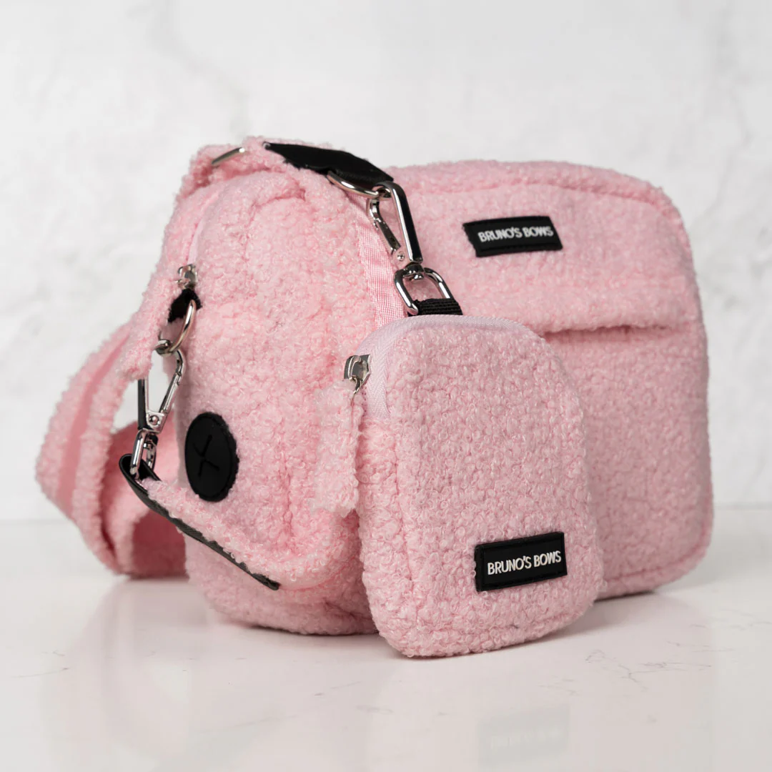 Teddy Pink Dog Walking Bag - Image 3